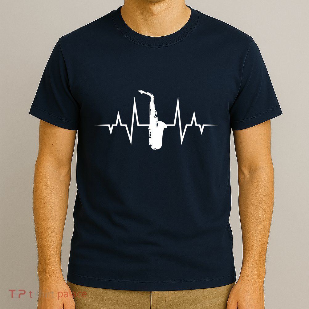 Saxophone Player Heartbeat Saxophone Player T-Shirt