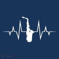 Saxophone Player Heartbeat Saxophone Player T-Shirt