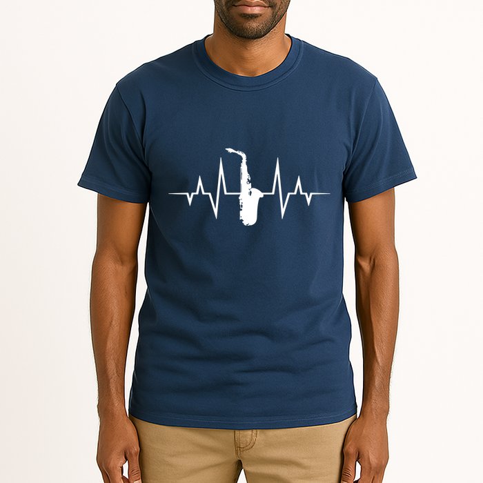 Saxophone Player Heartbeat Saxophone Player Tall T-Shirt