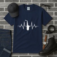 Saxophone Player Heartbeat Saxophone Player Tall T-Shirt