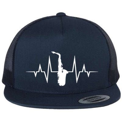 Saxophone Player Heartbeat Saxophone Player Flatbill Hat