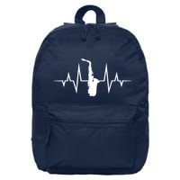 Saxophone Player Heartbeat Saxophone Player 16 in Basic Backpack