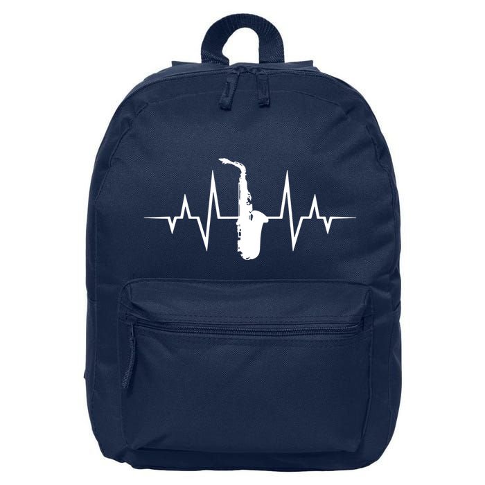 Saxophone Player Heartbeat Saxophone Player 16 in Basic Backpack