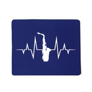 Saxophone Player Heartbeat Saxophone Player Mousepad