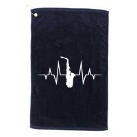 Saxophone Player Heartbeat Saxophone Player Golf Towel
