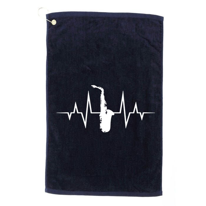 Saxophone Player Heartbeat Saxophone Player Golf Towel