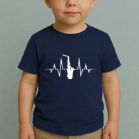 Saxophone Player Heartbeat Saxophone Player Toddler T-Shirt