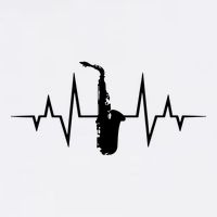 Saxophone Player Heartbeat Saxophone Player Garment-Dyed Sweatshirt