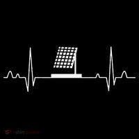 Solar Panel Heartbeat Outfit Global Warming Gift Earth Day Premium T-Shirt