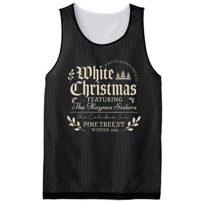 Sisters Pajamas Holiday White Christmas Movie 1954 Xmas Snow Mesh Reversible Basketball Jersey Tank