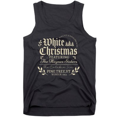 Sisters Pajamas Holiday White Christmas Movie 1954 Xmas Snow Tank Top