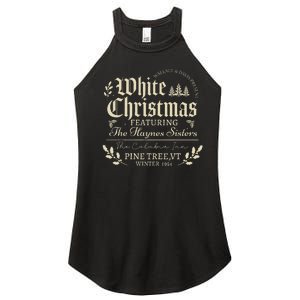 Sisters Pajamas Holiday White Christmas Movie 1954 Xmas Snow Women's Perfect Tri Rocker Tank