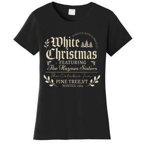 Sisters Pajamas Holiday White Christmas Movie 1954 Xmas Snow Women's T-Shirt