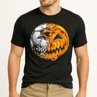 Soccer Player Halloween Pumpkin Skeleton Hallows' Day Cooling Performance Crew T-Shirt