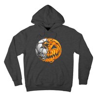 Soccer Player Halloween Pumpkin Skeleton Hallows' Day Hoodie