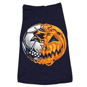 Soccer Player Halloween Pumpkin Skeleton Hallows' Day Doggie Tank