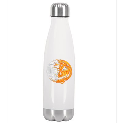 Soccer Player Halloween Pumpkin Skeleton Hallows' Day Stainless Steel Insulated Water Bottle