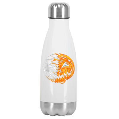 Soccer Player Halloween Pumpkin Skeleton Hallows' Day Stainless Steel Insulated Water Bottle