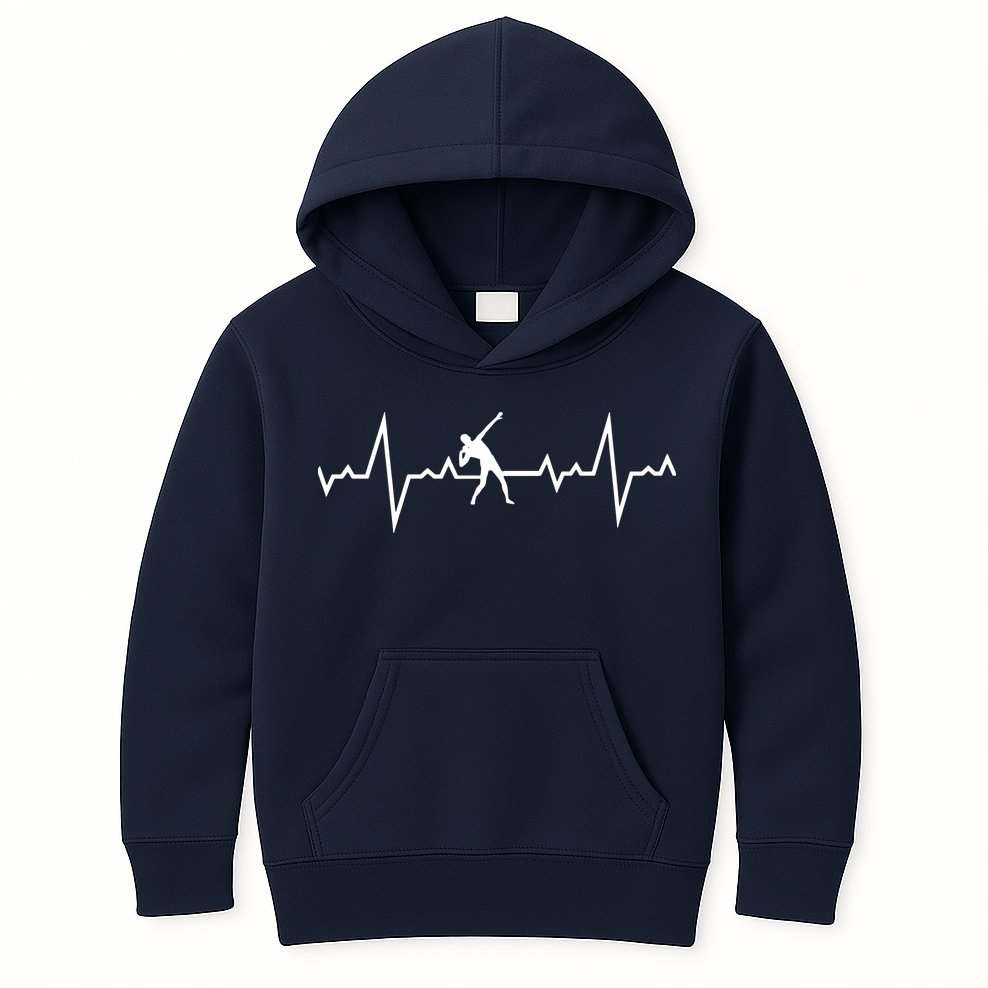 Shot Put Heart Beats Kids Hoodie