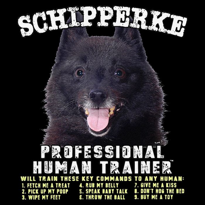 Schipperke Professional Human Trainer Cute Dog Backpack