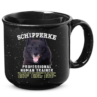 Schipperke Professional Human Trainer Cute Dog 15oz Campfire Ceramic Mug