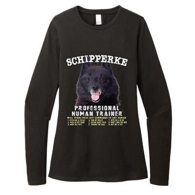 Schipperke Professional Human Trainer Cute Dog Womens CVC Long Sleeve Shirt