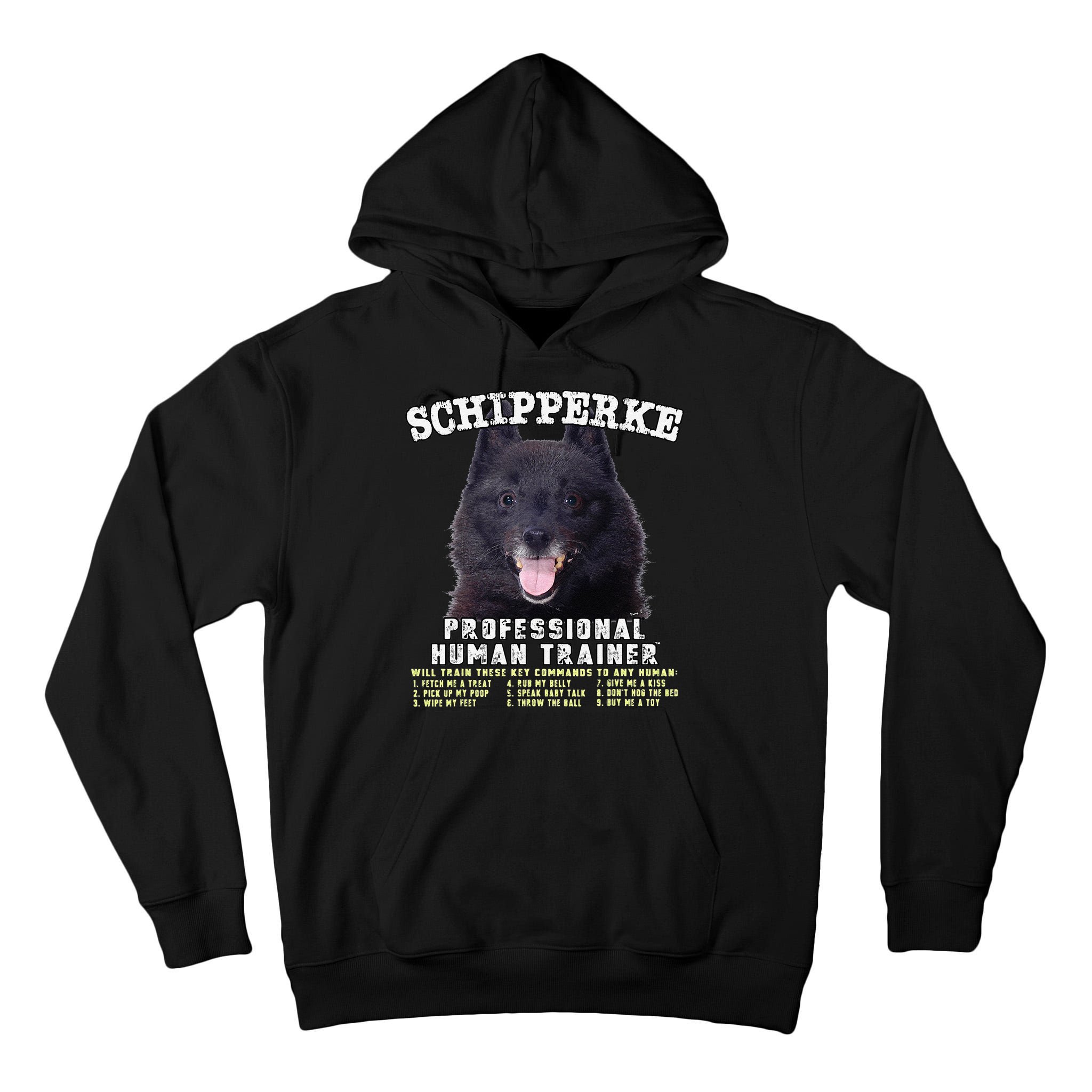 Schipperke Professional Human Trainer Cute Dog Tall Hoodie