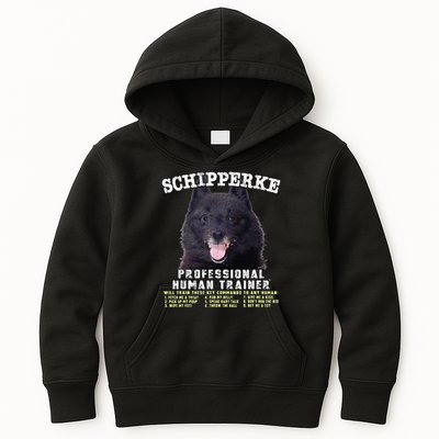 Schipperke Professional Human Trainer Cute Dog Kids Hoodie