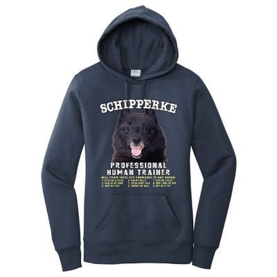 Schipperke Professional Human Trainer Cute Dog Women's Pullover Hoodie