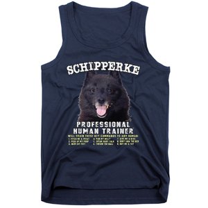 Schipperke Professional Human Trainer Cute Dog Tank Top