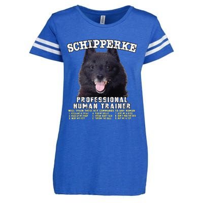 Schipperke Professional Human Trainer Cute Dog Enza Ladies Jersey Football T-Shirt