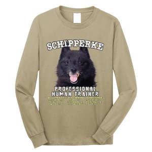 Schipperke Professional Human Trainer Cute Dog Long Sleeve Shirt