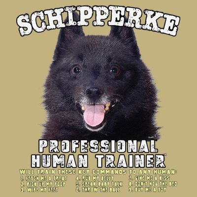 Schipperke Professional Human Trainer Cute Dog T-Shirt