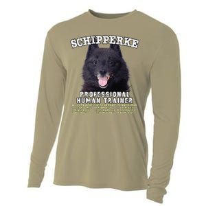 Schipperke Professional Human Trainer Cute Dog Cooling Performance Long Sleeve Crew