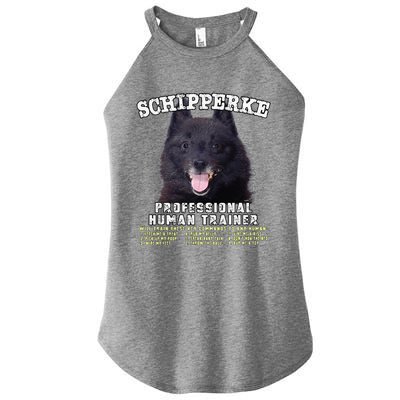 Schipperke Professional Human Trainer Cute Dog Women's Perfect Tri Rocker Tank