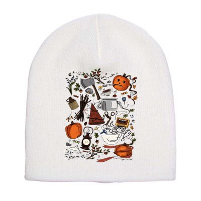 Spooky Pottsfield Harvest Festival Pumpkin Vibes Halloween Short Acrylic Beanie