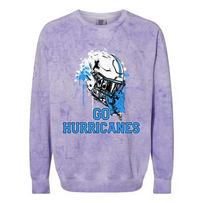 South Plaquemines Hurricanes Rising Helmet Go! Colorblast Crewneck Sweatshirt