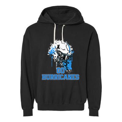 South Plaquemines Hurricanes Rising Helmet Go! Garment-Dyed Fleece Hoodie