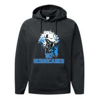 South Plaquemines Hurricanes Rising Helmet Go! Performance Fleece Hoodie