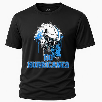 South Plaquemines Hurricanes Rising Helmet Go! Cooling Performance Crew T-Shirt