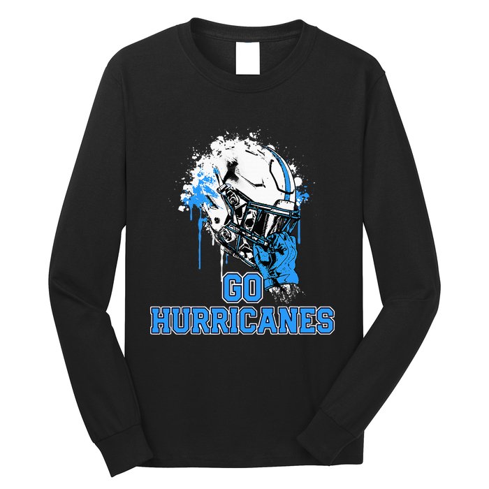 South Plaquemines Hurricanes Rising Helmet Go! Long Sleeve Shirt