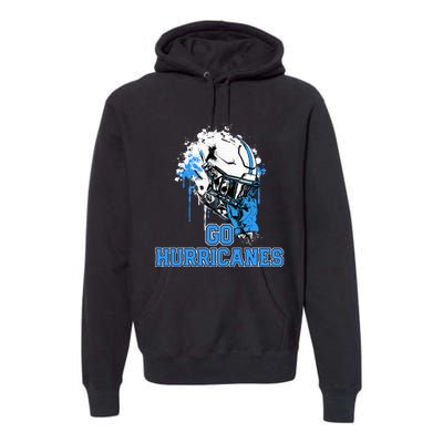 South Plaquemines Hurricanes Rising Helmet Go! Premium Hoodie