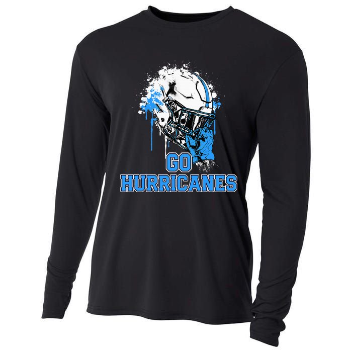 South Plaquemines Hurricanes Rising Helmet Go! Cooling Performance Long Sleeve Crew