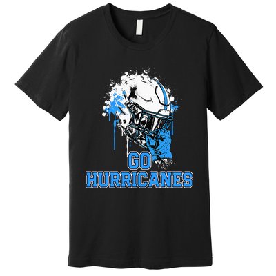 South Plaquemines Hurricanes Rising Helmet Go! Premium T-Shirt