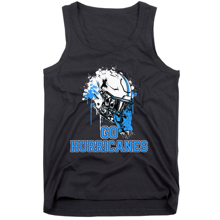 South Plaquemines Hurricanes Rising Helmet Go! Tank Top