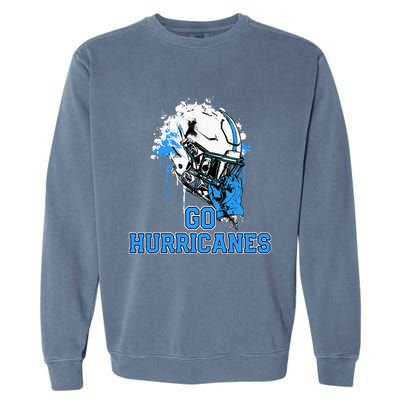 South Plaquemines Hurricanes Rising Helmet Go! Garment-Dyed Sweatshirt