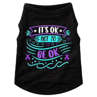 Suicide Prevention It's Ok Not To Be Ok Doggie Tank