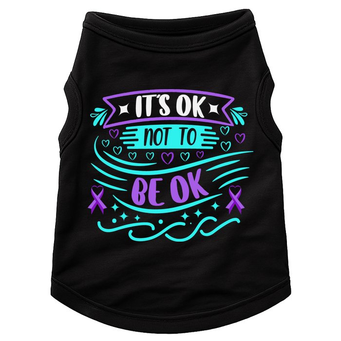 Suicide Prevention It's Ok Not To Be Ok Doggie Tank
