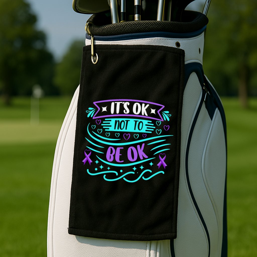 Suicide Prevention It's Ok Not To Be Ok Golf Towel