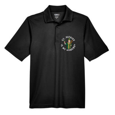 St Patrick Is My Homeboy St Patricks Day Men's Origin Performance Pique Polo